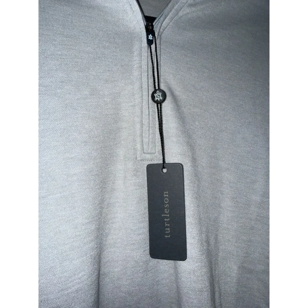 NWT Men's Turtleson 'Wallace' Quarter-Zip in Pearl | Size Large | Golf, Outdoors